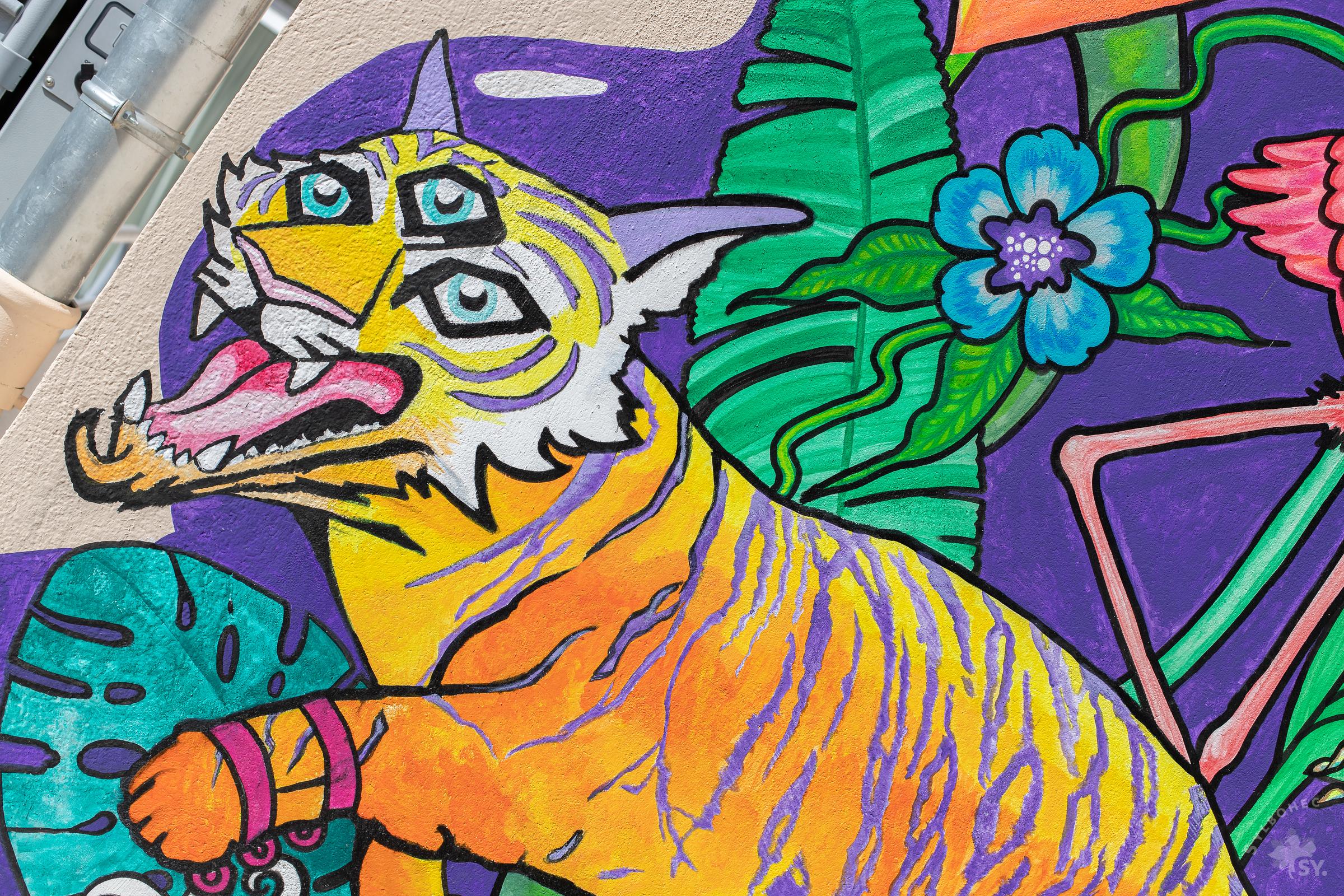 Détails Fresque murale de BAD and Proud - MCJ de Gometz-le-châtel