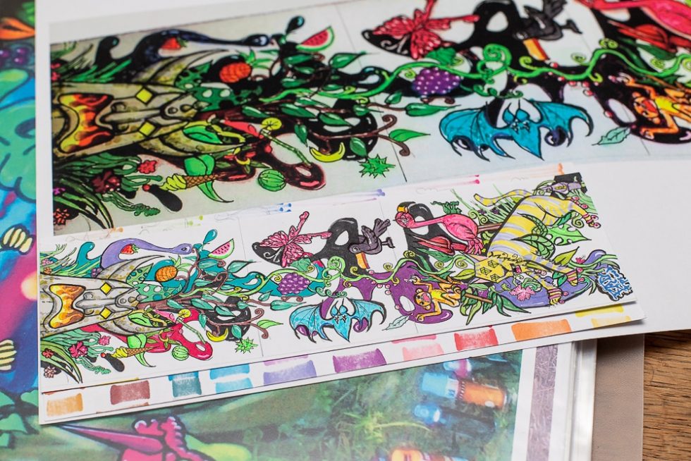 Croquis préparatoires pour la fresque murale